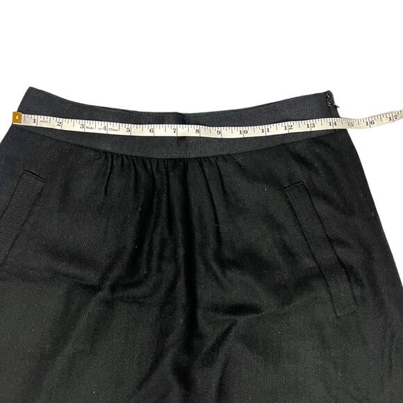 J. Crew Factory Mini Skirt Bungalow Black Recycled Wool Blend Women's 2 - Picture 4 of 9